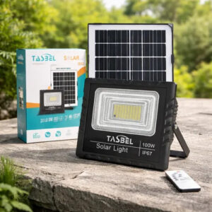 Foco Solar 100w Con Panel Y Control Luz Led Impermeable